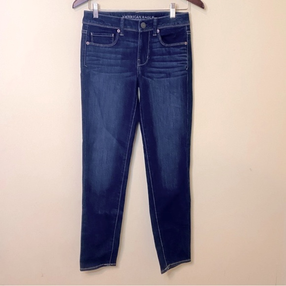 American Eagle Dark Wash Super Skinny Stretch Jeans Size 4